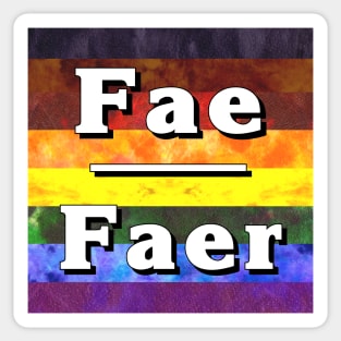 Fae-Faer Pronouns: Inclusive Sticker